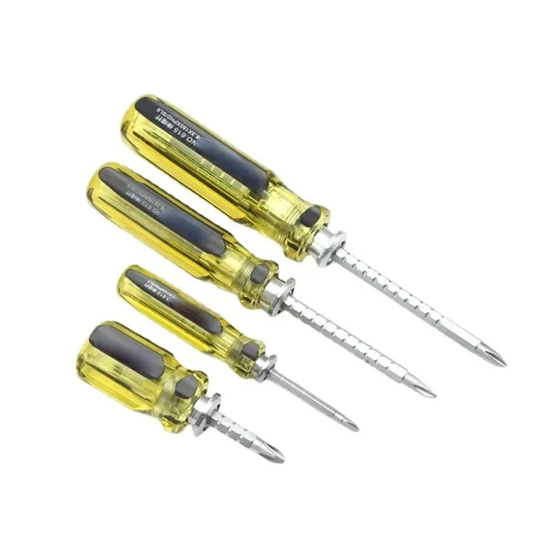 

Double-Use Screwdriver Removable Hand Tool Chrome Vanadium Steel Repair Tool Handle Flathead Screw Driver
