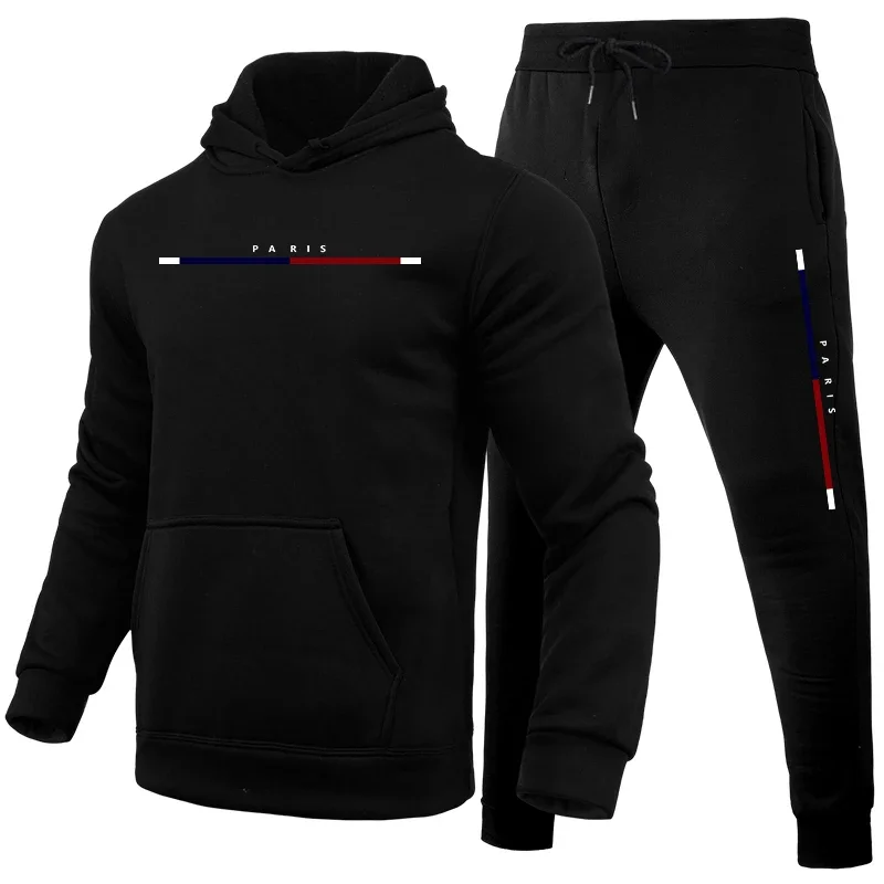 Autumn Winter Mens Sportswear Hooded Pullover Outfits