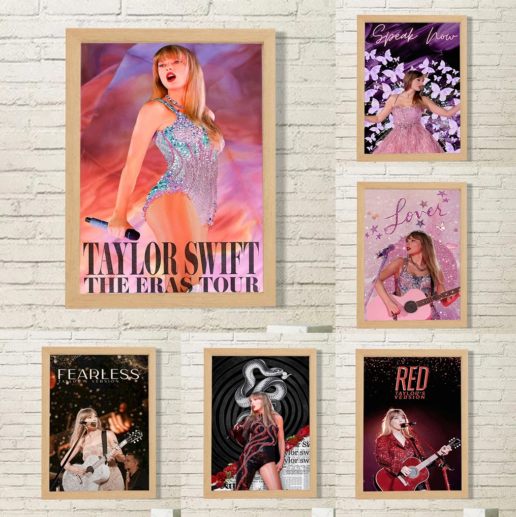 

The Ears Tour Poster T-Taylors-Swift Famous Singer Wall Decoration for Home Decorations Pop Music Hot Album Decorative Painting