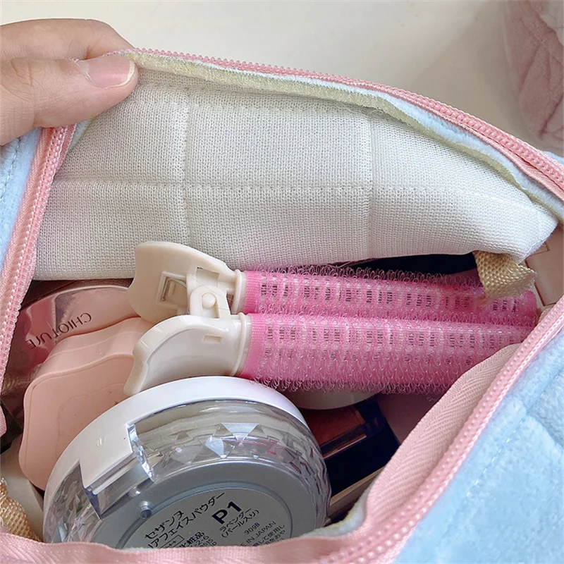 Makeup Organizer Cosmetic Bag Pencil Case Cosmetic Storage Bag Toiletry Bag Makeup Bag Cosmetic Case Cute Plush Cosmetic Lipstick Brush Storage Bag Pencil Case Women Girls Makeup Handbags Wallet Organizer Pouch Pen Bag Pencilcase