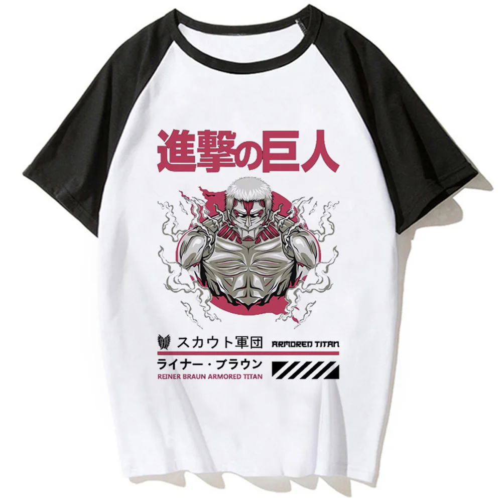 

Женская футболка с принтом атака на титанов, забавная уличная одежда для девушек, манга, смешная одежда