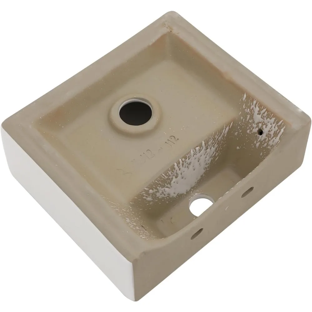 Bathroom Furniture Wall Mounted Hanging Small Container Sink Dresser Sink With Faucet Holes Sinks Fixture Home Improvement 6