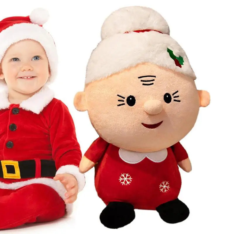 

Рождественская плюшевая игрушка, милая старая бабушка, Санта-Клаус, плюшевая кукла, декоративная подушка, детский подарок на день рождения, Рождество, популярные игрушки 2023