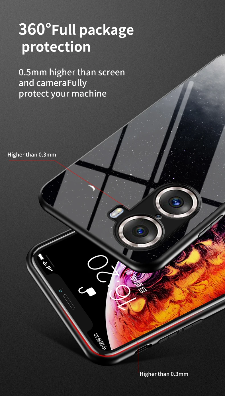 Custodia in vetro DECLAREYAO per Honor 30 50 60 Pro Plus, lussuosa custodia in vetro temperato a specchio per Honor View 30 Lite 40 50 S_voghion.com