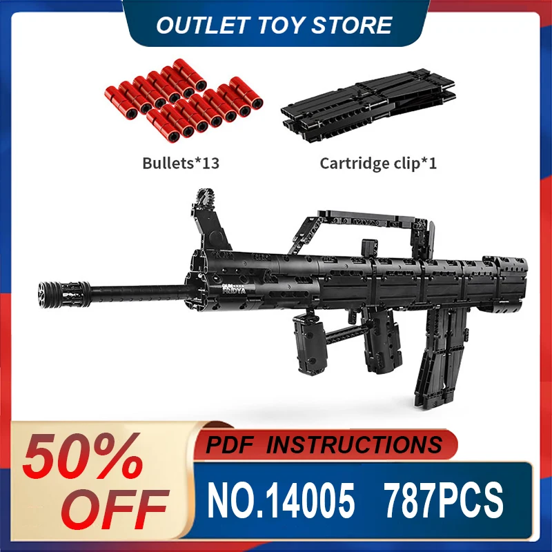 mould-king-14005-technical-automatic-rifle-qbz95-blocos-de-construcao-para-criancas-modelo-brinquedos-moc-bricks-para-criancas-presentes-de-aniversario-da-crianca