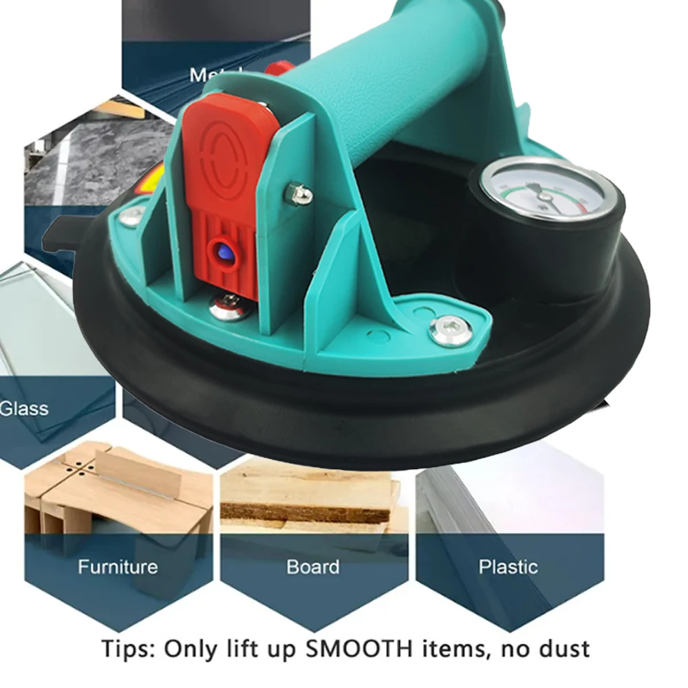Vacuum Suction Cup 250 Kg Carrying Capacity 8 Inch Vacuum Suction Cup Heavy Duty Lifter for Granite Tile Glass Manual Lifting