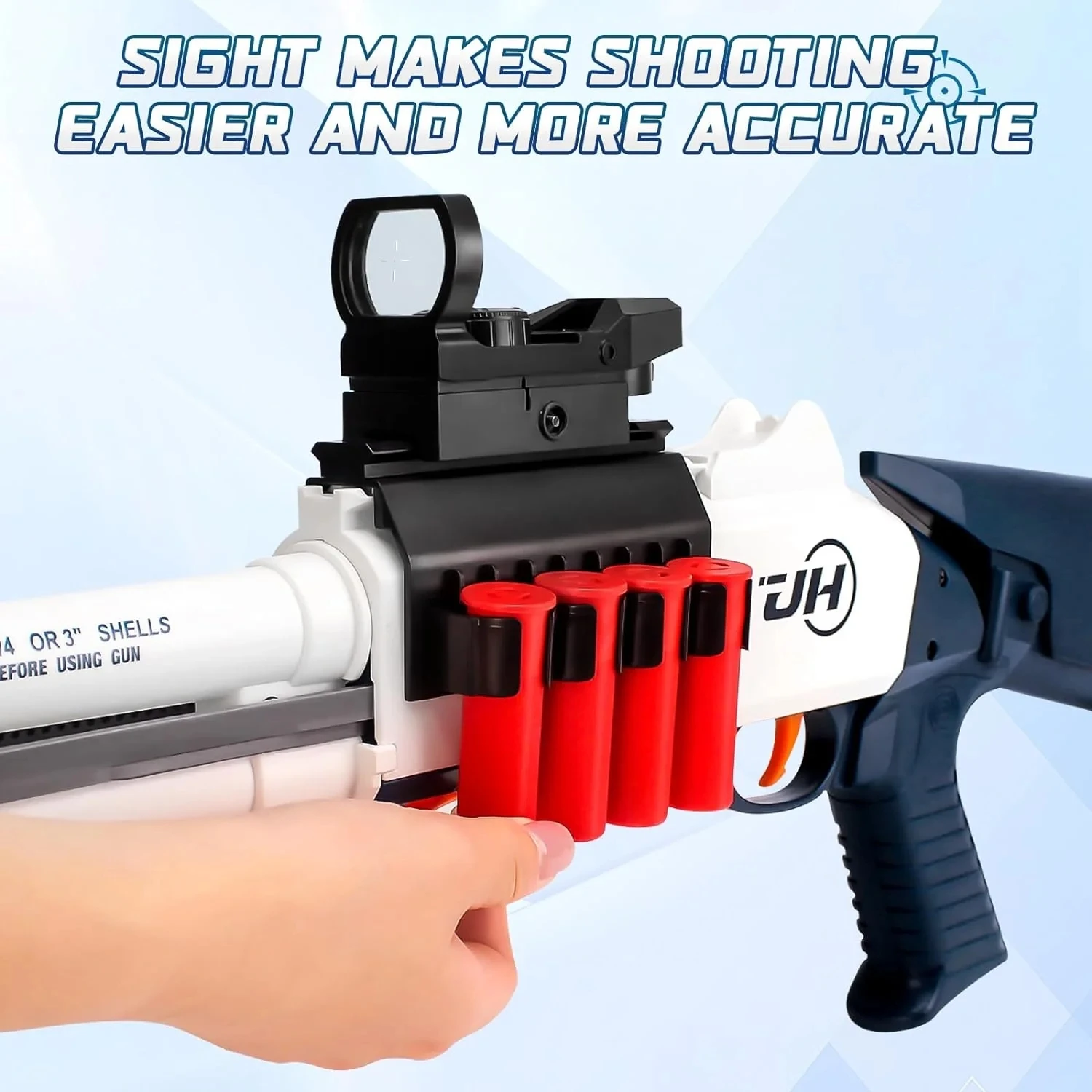JH2027 XM1014 Shell Ejection Throwing Manual Blaster For Kids Outdoor Gift (US Stock) 5