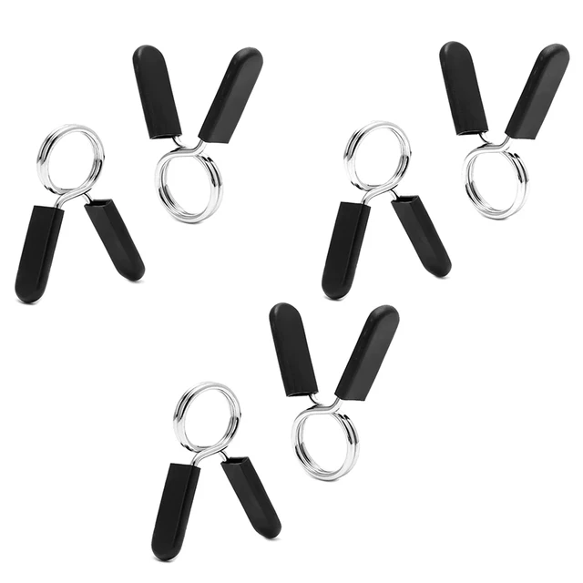 25/28/30mm Barbell Clamp Spring Collar Clips Gym Weight Dumbbell Lock Standard Lifting Kit Barbell Lock 4