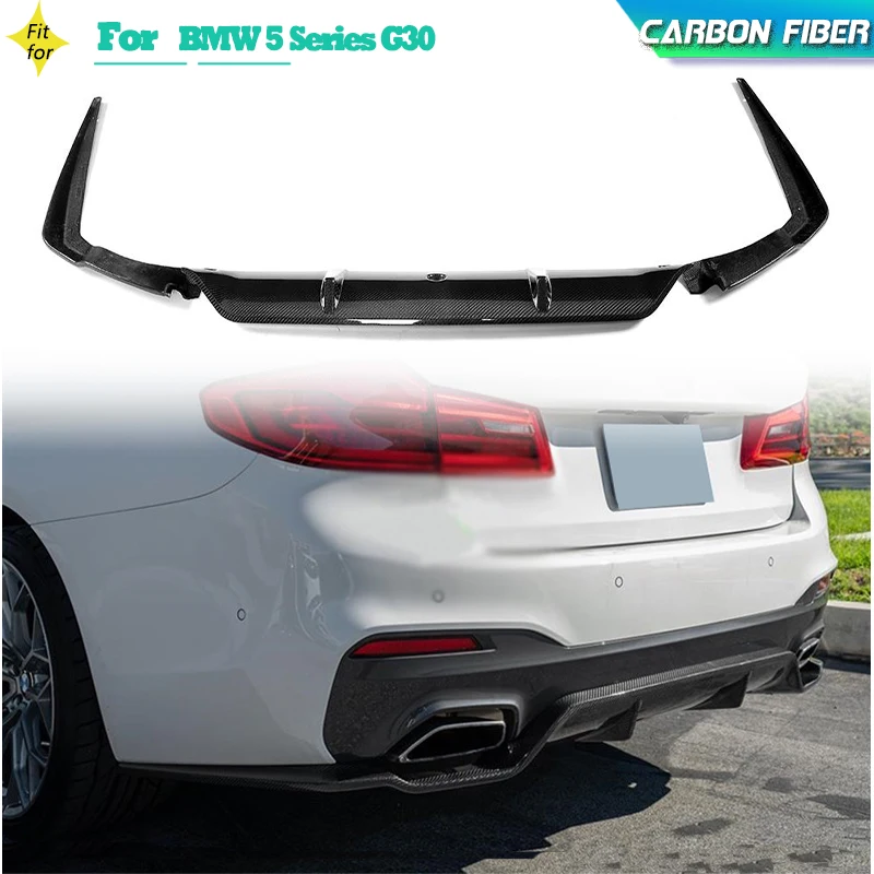 

Carbon Fiber Car Rear Bumper Diffuser Lip Spoiler for BMW 5 Series G30 F90 540i M Sport Sedan 4-Door 2017-2020 Rear Lip