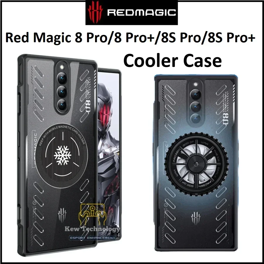 Per Nubia Red Magic 8 Pro Red Magic 8 Pro + 8S Pro + Red Magic 9 Pro Cooler Case Cooling Cover Paraurti Magnetic Antiurto Gaming