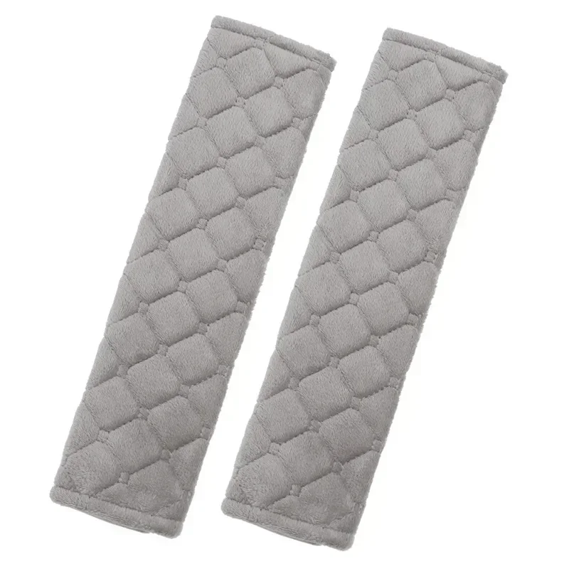 Universal Car Seat Belt Cover Adjustable Plush Car Safety Belt Cover Shoulder Pad for Kids Adults Interior Accessories