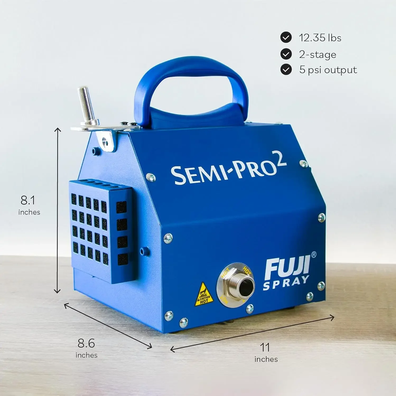 Fuji Spray 2202 Semi-PRO 2-HVLP Spray System 11.8"W x 12.6"H