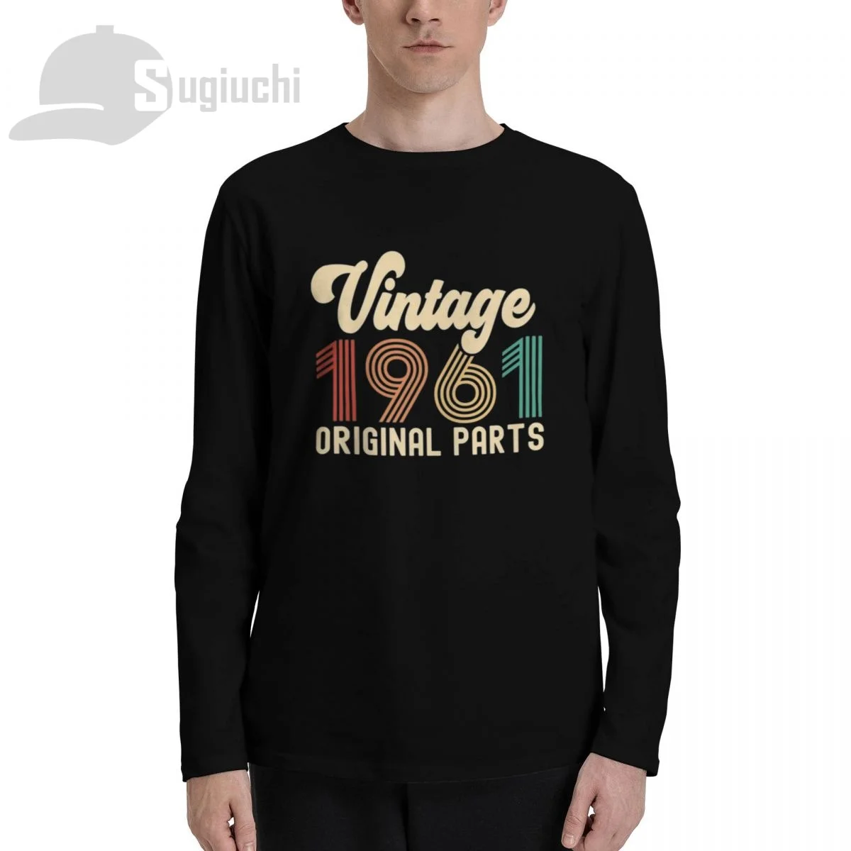 

Vintage 1961 Limited Edition Birthday Long Sleeve 100% Cotton T shirts Men Women Unisex Clothing LS T-Shirt Tops Tees