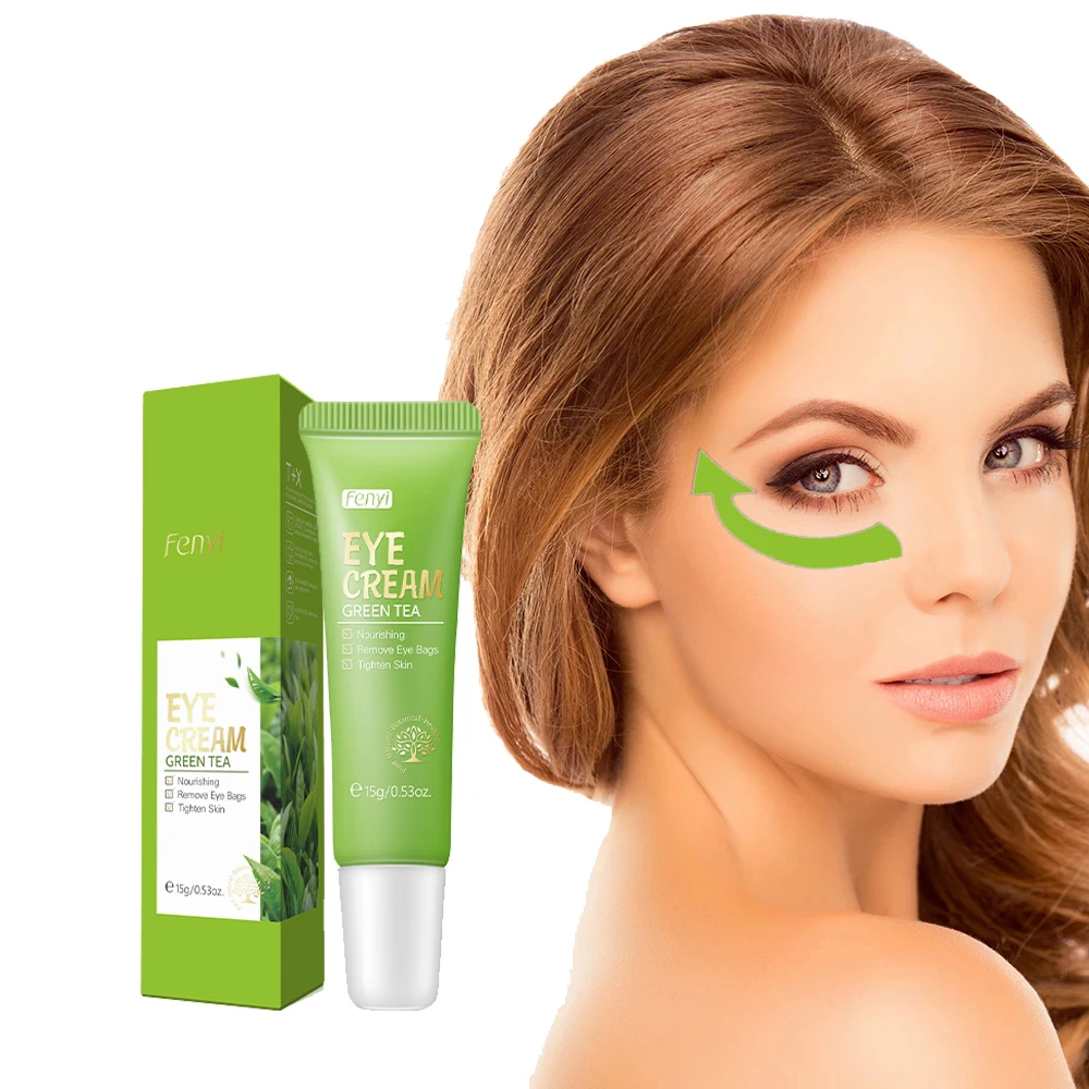 15g Green Tea Eye Cream Firming Anti Puffiness Fades Eye Wrinkles Remove Dark Circles Moisturizing Skin Care Korean Cosmetics