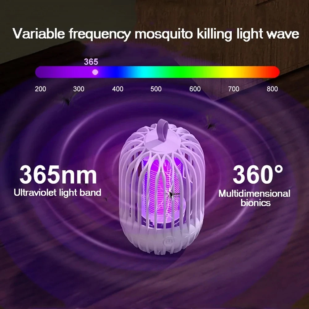 Mosquito Killer Lamp USB Charge Portable Camping Electric