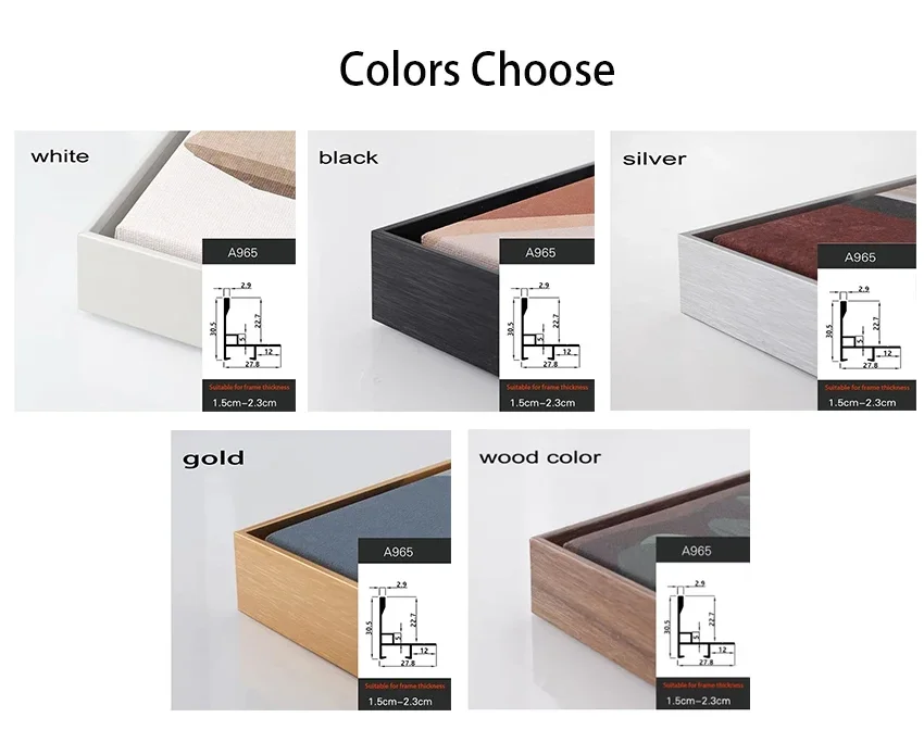 DIY Aluminum Alloy Picture Frame for Canvas Oil Painting - Metal Artwork Decorative Frame for Creative Home Decor - Image 4