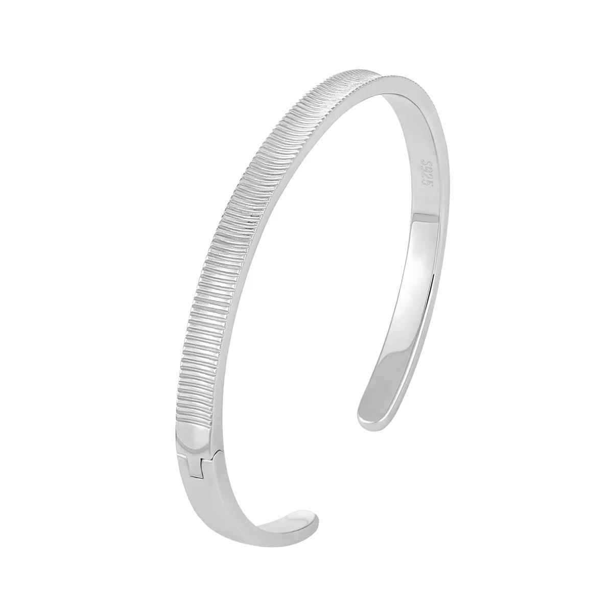 

Fine jewelry real 925 sterling silver retro bangles jewelry women