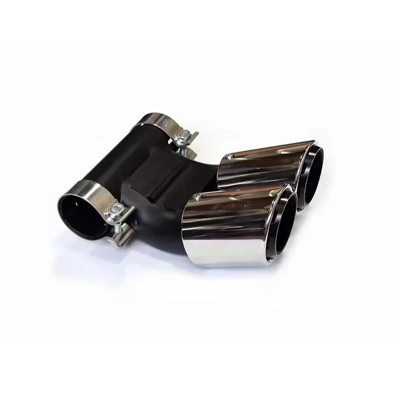 Tips Sport Exhaust Pipe Black Glossy Tailpipe Carbon Fiber For Porsche 718 Cayman Boxster Car Accessories