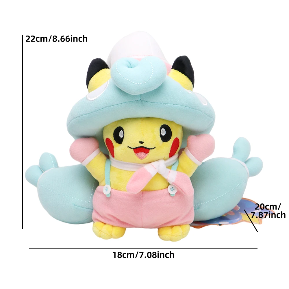 Eevee Pikachu Cosplay Plush Toys Charizard Peluche Lucario Pikach Stuffed Animal Doll Plushies Cute Cartoon Gift Cartoon Dolls