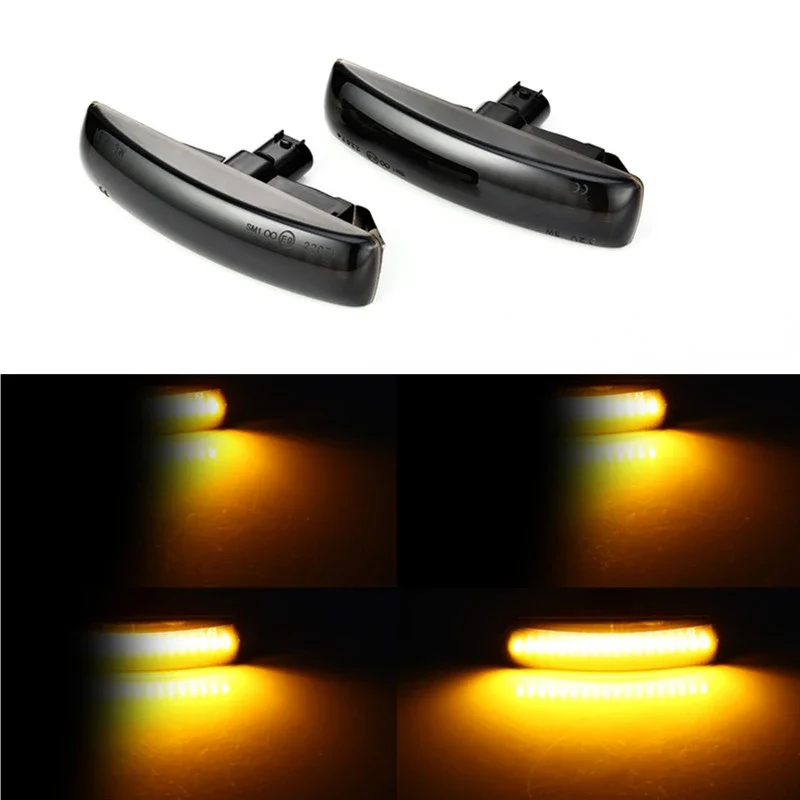 

2pcs Led Dynamic Side Marker Light Smoke Lens Repeater Indicator Light For Land Rover Range Rover Sport Discovery 3 4 Freeland 2