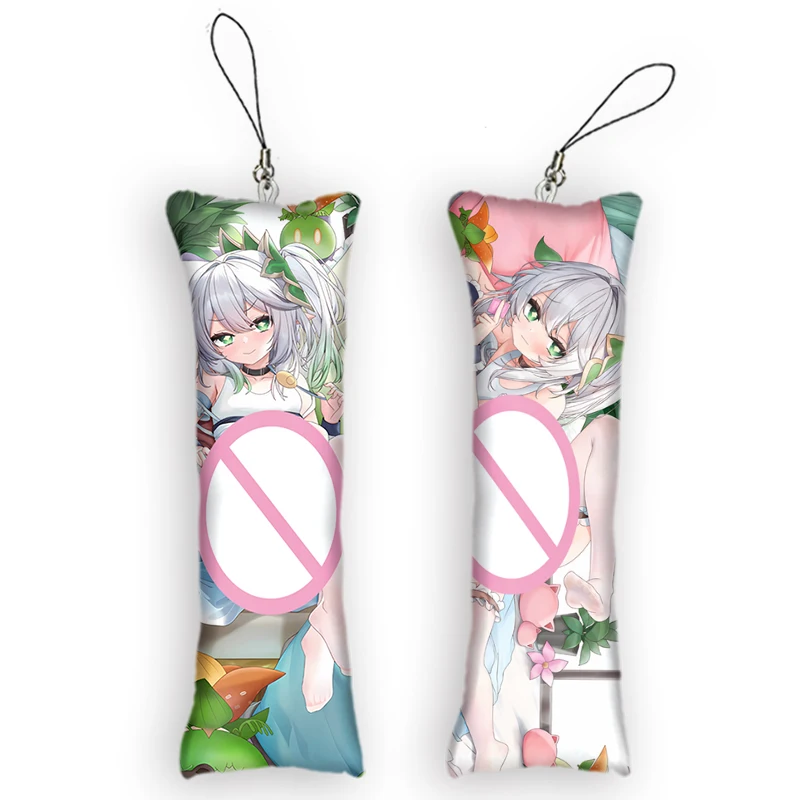 

Genshin Impact Nahida Mini Dakimakura Key Chain Key Ring Pendant Cute Anime Accessories Small Pillow Decoration Pendants