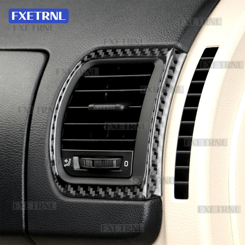 소프트 카본 파이버 스티커 스코다 파비아 2 MK2 5J 2007 2008 2009 2010 2011 2012 2013 2014 LHD RHD 차량용 에어 아웃렛 프레임 트림