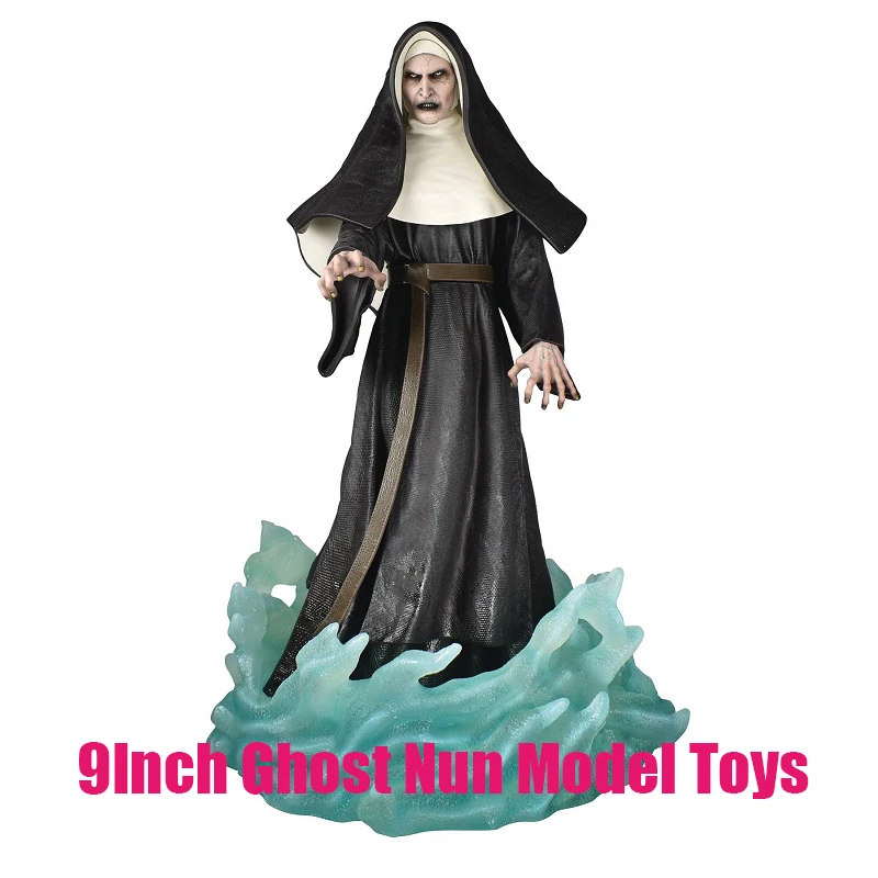 

DST Art Museum Series 9-Inch Ghost Nun Dark Messenger PVC Statue Ornaments Home Scene Decorations Best Collection Gift