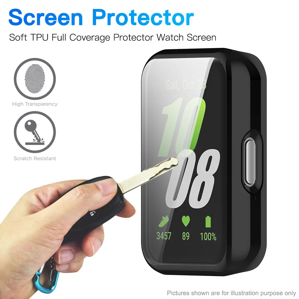 Full Coverage TPU Bumper Screen Protector Case - Soft Protective Cover