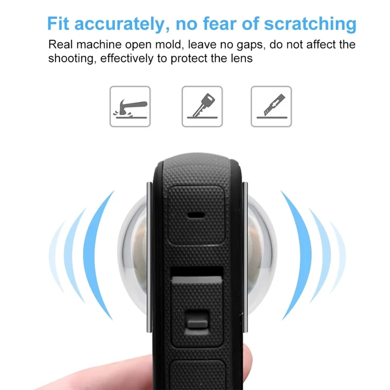 X2/X3/X4/X5 Lens Guards Sticky PC Protective Cover Cap for Insta360 X5 X4 X3 One X2 Waterproof 360 Action Camera Accessories