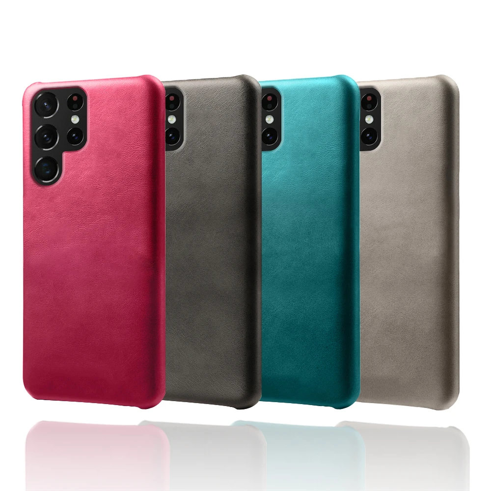 

Samsung S22 Ultra For Samsung Galaxy S22 S22 Plus S22 Ultra Case PU Leather Cover For S22Ultra S22Plus S22+ Slim PC Coque Funda