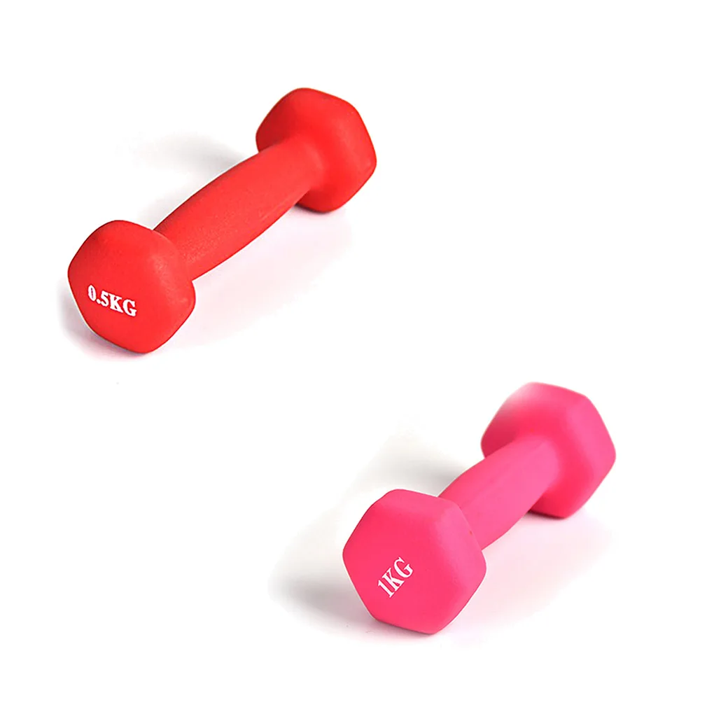 Neoprene Dumbbell Fitness Training with Non-Slide Hand Cast Iron Hand Bells Gym Yoga Exercise Weights Workout