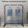 1 Set Iron Clothes Drying Rack Non-Slip Freestanding Drying Rack Long Lifespan Heavy-Duty Garment Storage Rack for Household 4