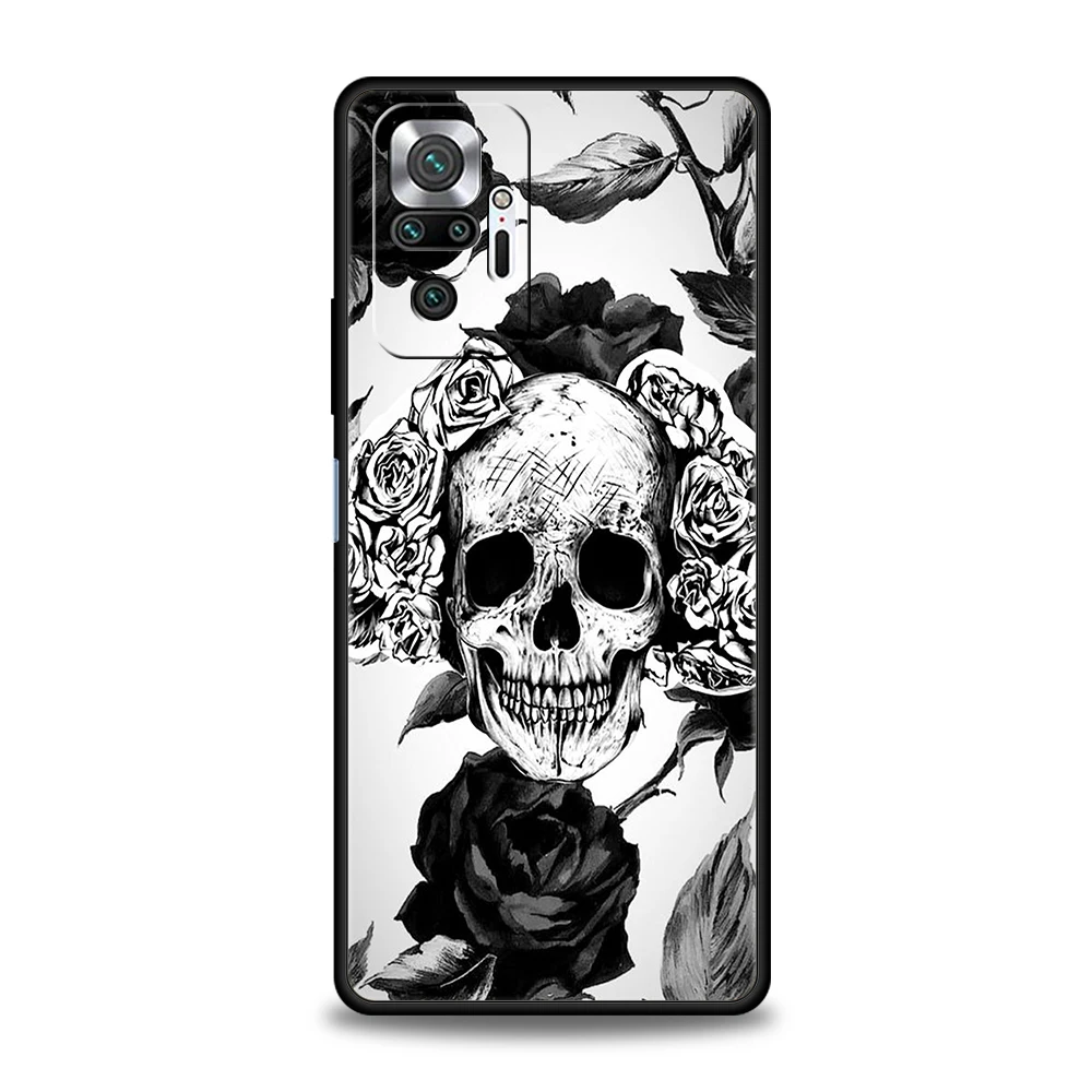 Stylish Skull Silicone Phone Case - Fashionable Protective Cover