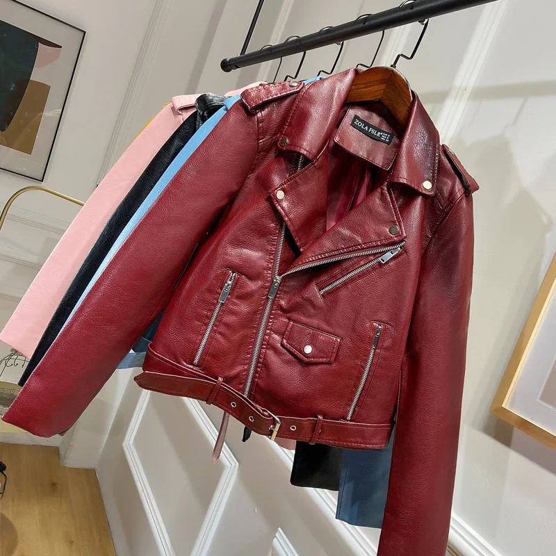 Fitaylor Women Faux Leather Jacket 