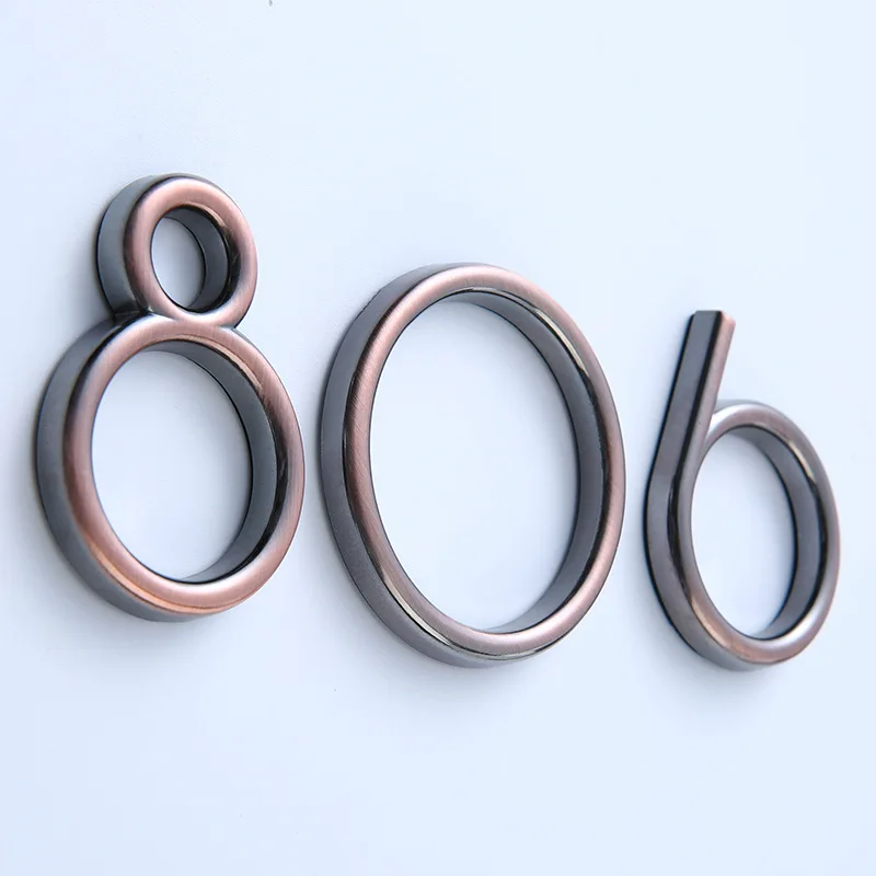 3D Digits 0 to 9 Self Adhesive Door Sign Number Apartment Hotel Office Door Address Street Sticker Number Plate Label house number signs house numbers number plate door signs