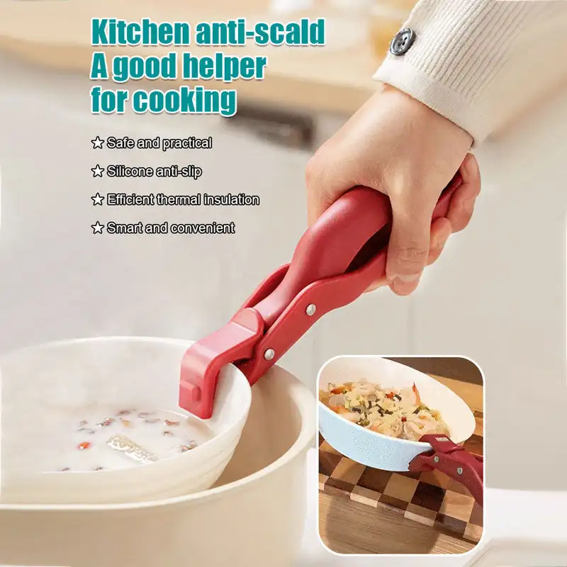 

Multi-Purpose Anti-Scald Bowl Holder Clip for Kitchen Bowl Clip Tray Bowl Holder Hair Claws Clip Kitchen Gadget Finger Stall Bow