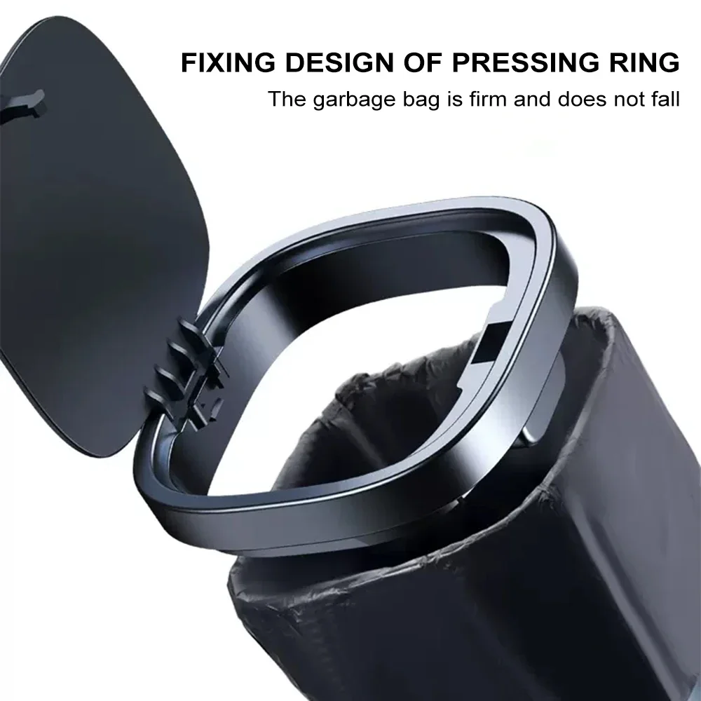 Car Trash Can Vehicle Garbage Dust Storage Box Rubbish Bin Hanging Car Dustbin Waste Rubbish Basket Bin Organizer Storage Holder