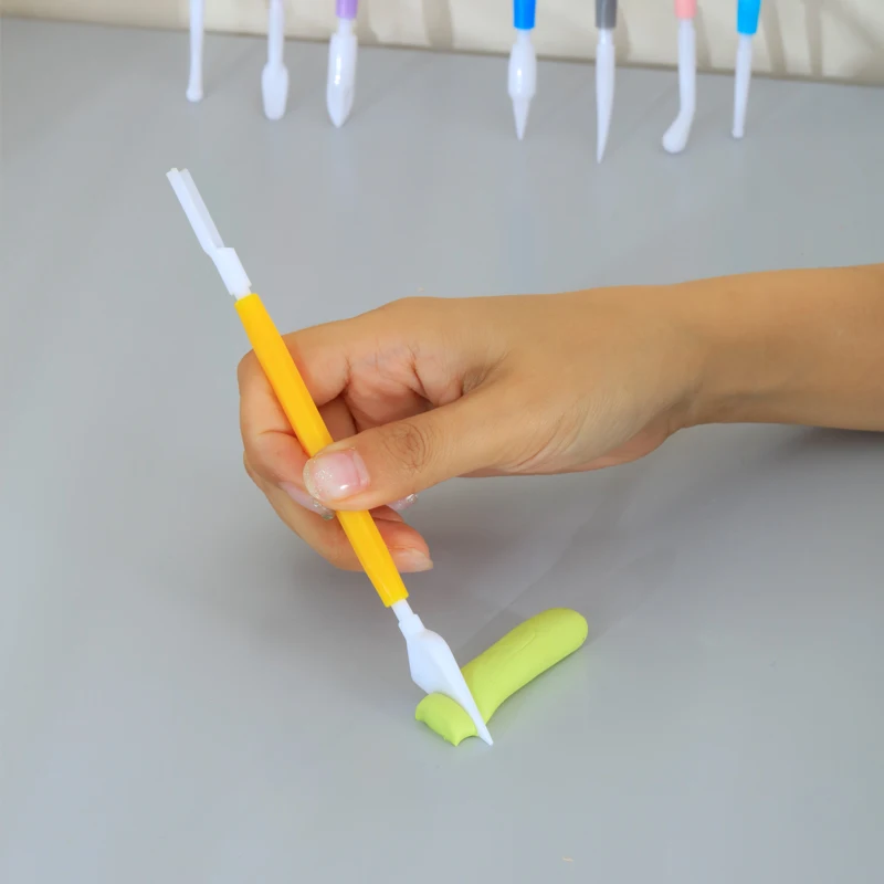 8pcs cake decoration set fondant cake cutter Sugar art icing decorative flower double-head tools, pottery scratch carving tools