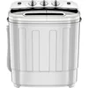ZENY Portable Clothes Washing Machine Mini Twin Tub Washing Machine 13lbs Capacity with Spin Dryer,Compact Washer 3
