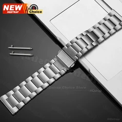 Premium Titanium Metal Watch Band with Butterfly Clasp Strap - 18mm (Silver)