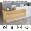 Front Counter Desk with Lockable Drawers, Reception Counter Desk,Modern Retail Counter, Wooden Computer Desk Reception Table 3