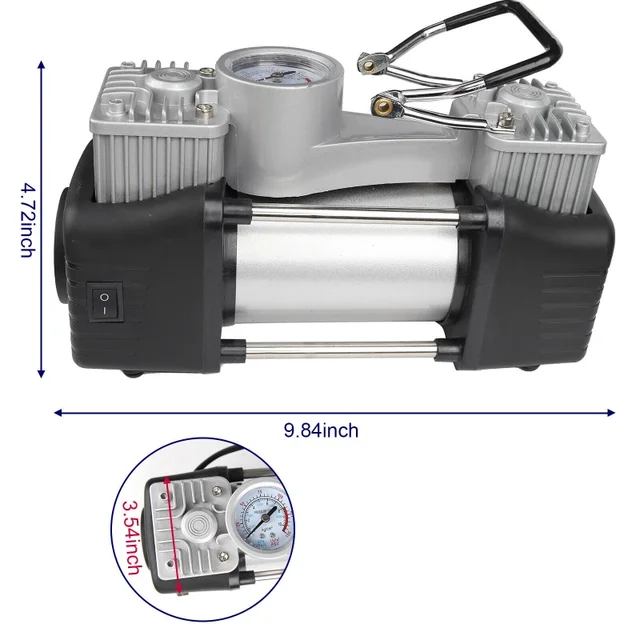 Double Cylinder Tire Pump