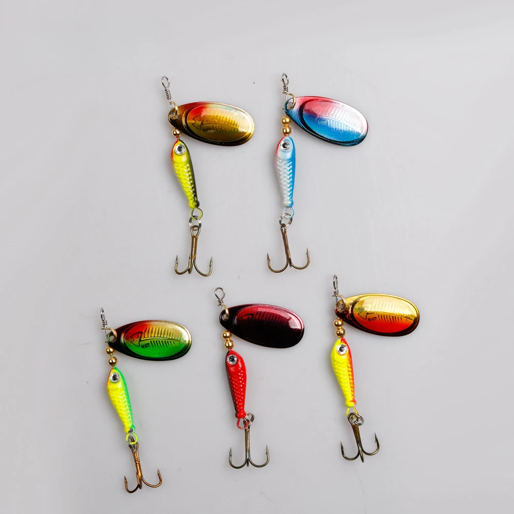 

Fishing spinner bait 9g spoon lure metal baits treble hook isca artificial fish wobbler feeder carp spinnerbait