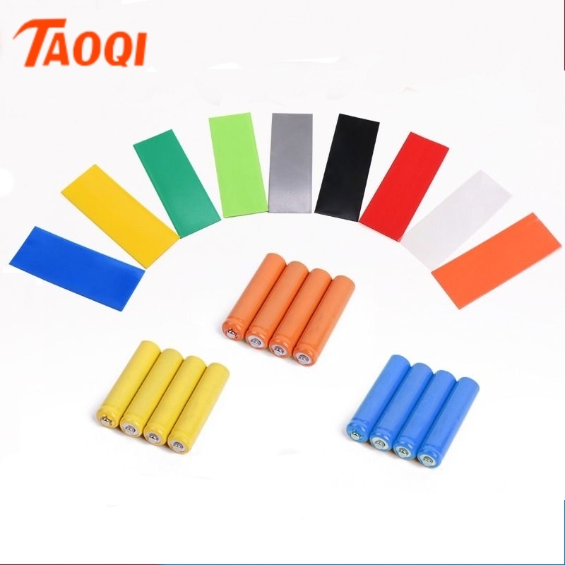 20/50/100pcs 18650 PVC Heat Shrink Wrap Pre-cut Insulated Wrapping Sleeving Shrinkable Heat-shrink Tubing Battery Film Case