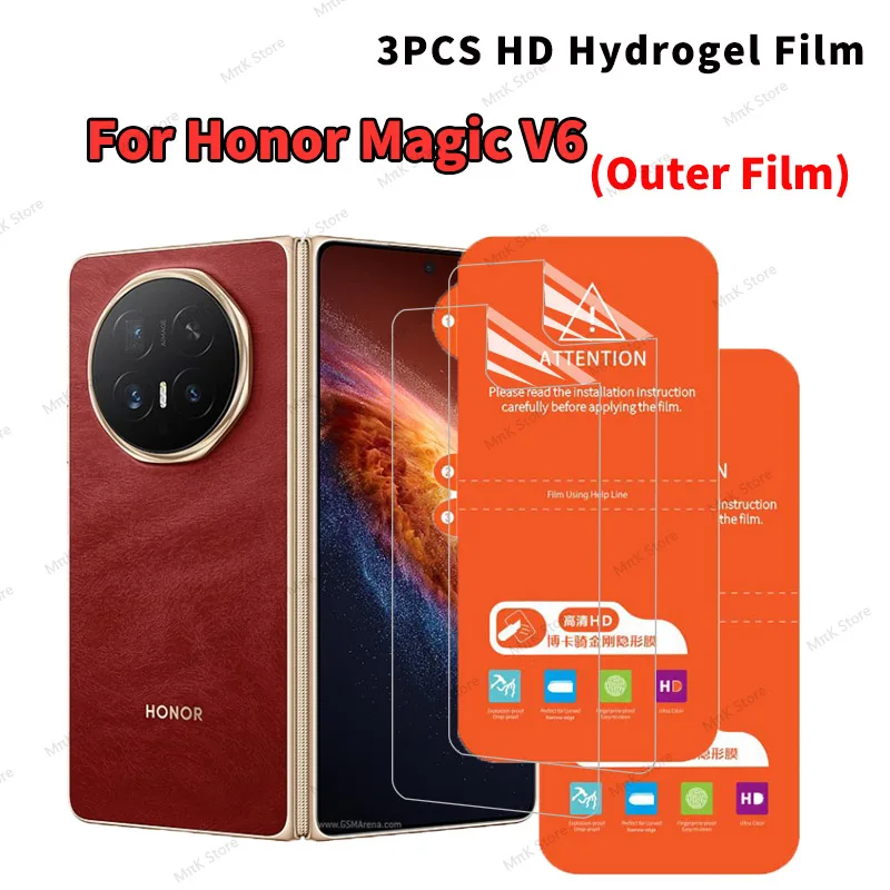 HD Clear Hydrogel Screen Protector Pack - 3pcs
