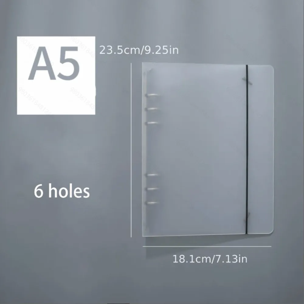 Articoli di Cancelleria per Studenti: 1 Pezzo Copertina per Quaderno ad Anelli A5 A6 A7 con Anelli Interni, Diario, Forniture per Ufficio - immagine 4