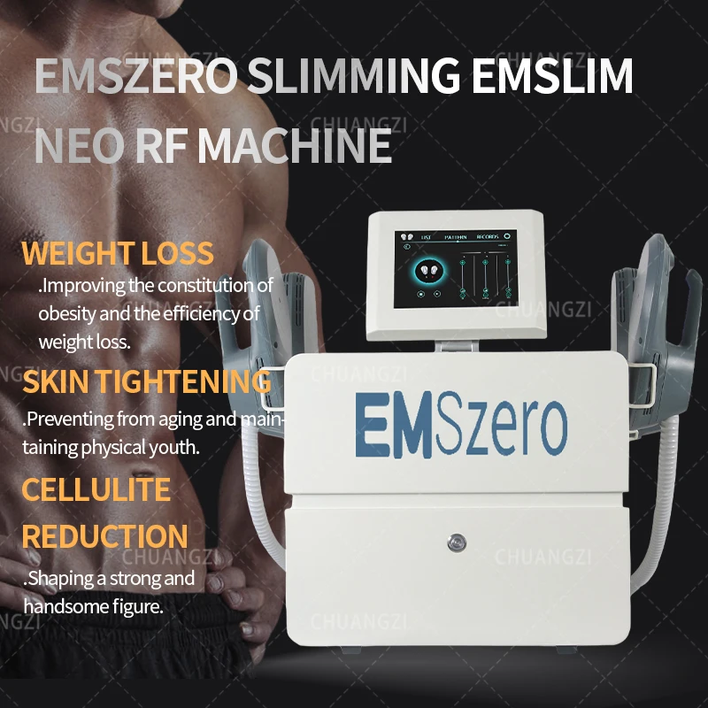 

Emszero RF Portable Body Slimming Machine Muscle Stimu EMSone NEO Muscle Stimulate 6500W 5 Handles Fat Burning for Salon