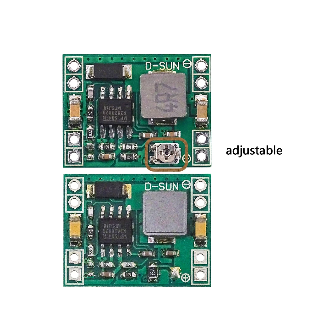 10 шт. Регулируемый понижающий модуль питания MP1584 MP1584EN 3 А для Arduino замена LM2596 24 В 12 5
