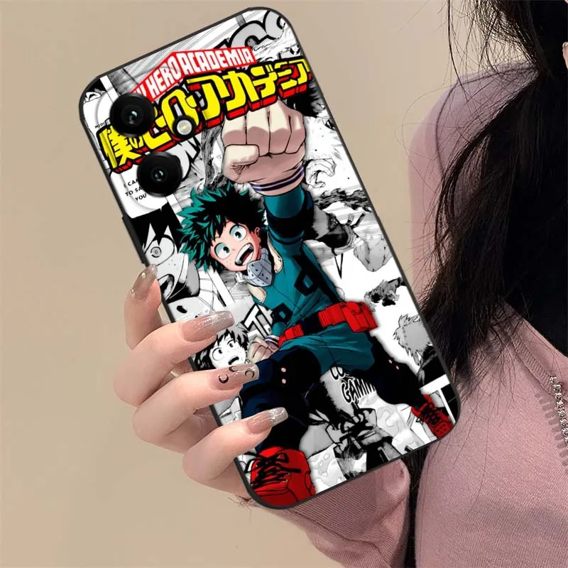 My Hero Academia Anime Black Phone Case Cover