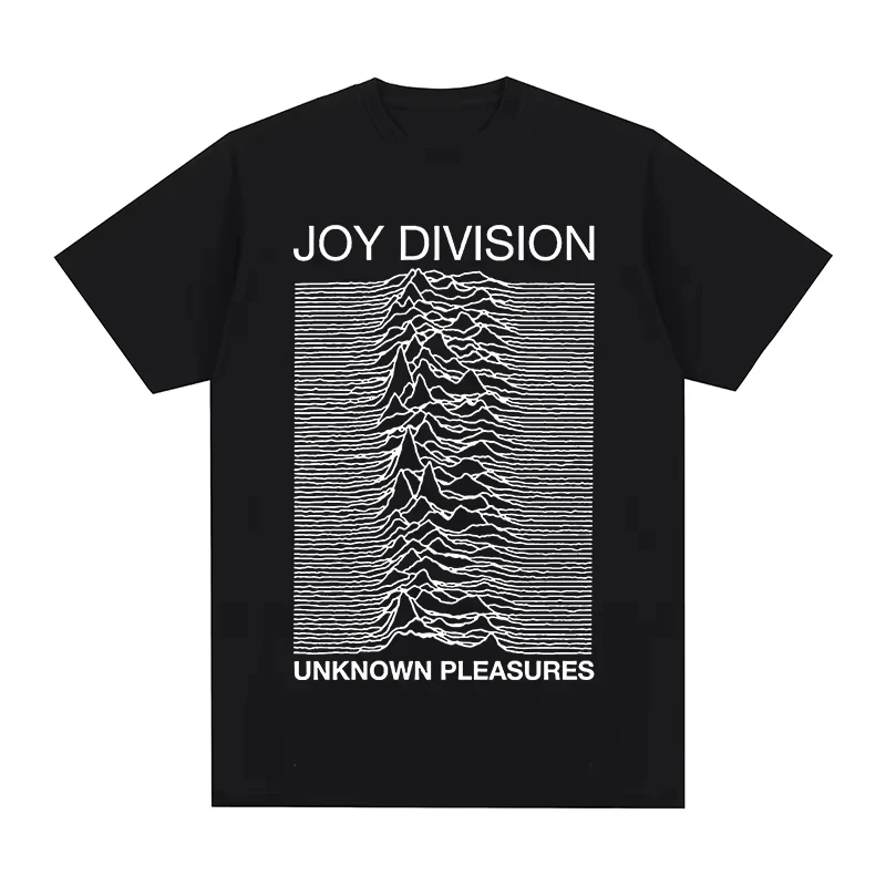 Joy Division Creative Line Bedrucktes T-Shirt für Männer und Frauen, Baumwolle, locker geschnitten, lässiges Kurzarm-T-Shirt, Herren-T-Shirts, Herrenbekleidung